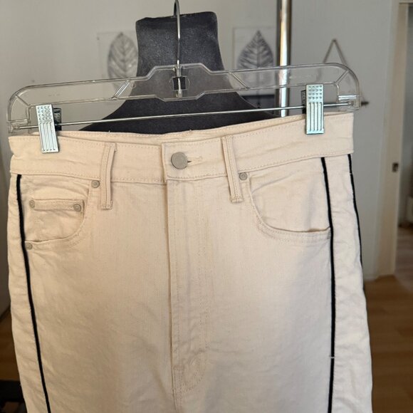 Mother Denim The Half Piped Ankle in Act Natural High-Waisted Wide-Leg Pants Wit - Picture 6 of 12